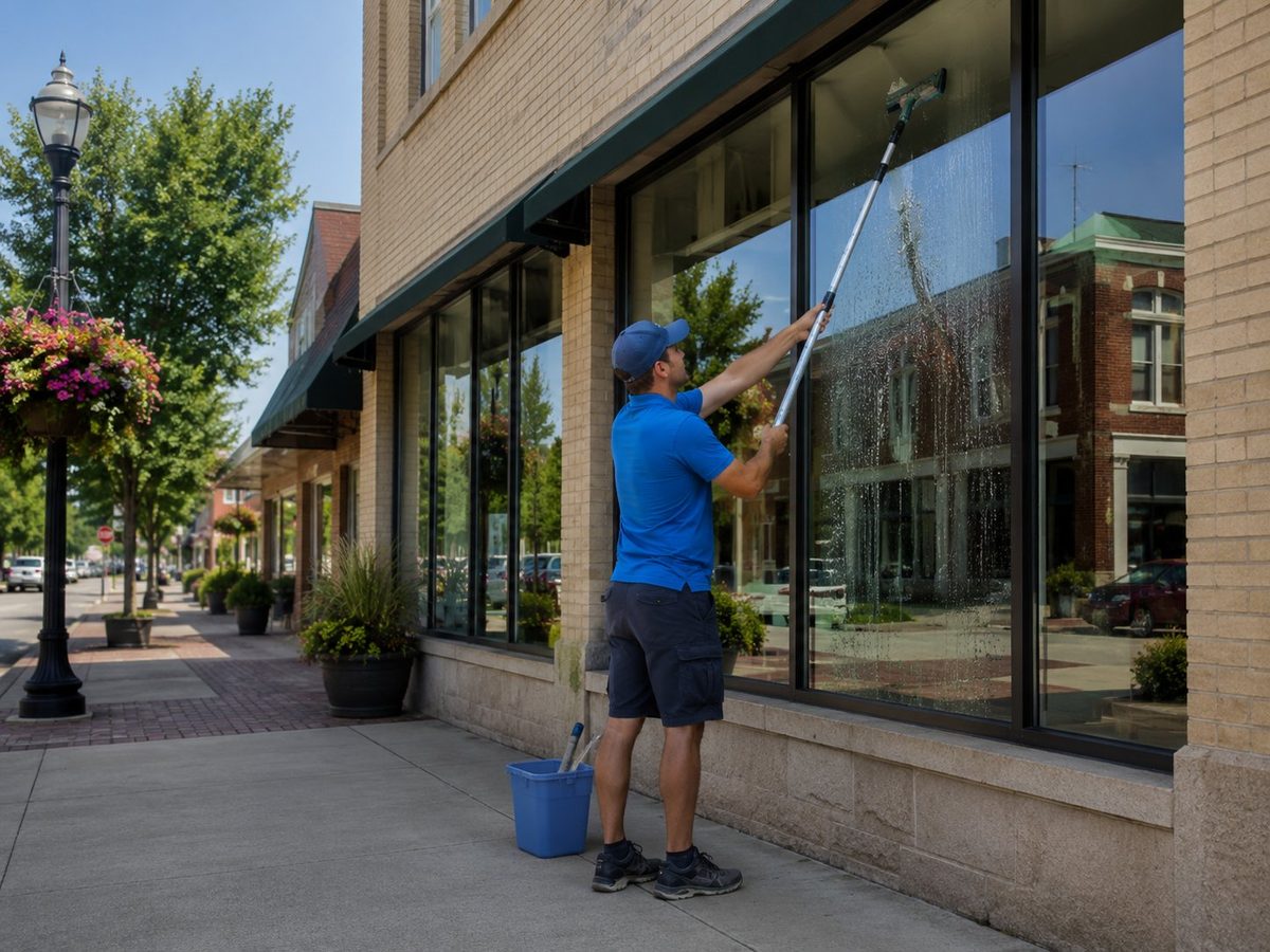 Commercial window cleaning Central PA